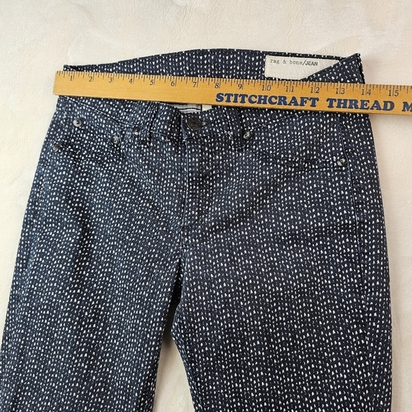 Rag & Bone Jeans womens 27 Legging Jegging Pants Print Beachwood USA - Picture 3 of 13